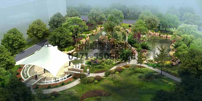 廣場/公園膜結(jié)構效果圖一