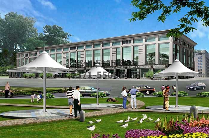 廣場/公園膜結(jié)構效果圖二