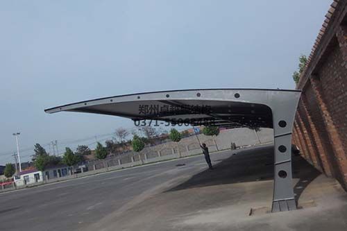 安陽(yáng)太陽(yáng)能試驗(yàn)廠膜結(jié)構(gòu)車棚