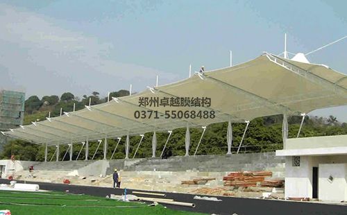 河北滄州第中學膜結構看臺