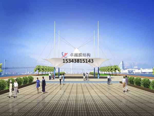 濮陽(yáng)景觀<font color='red'>張拉膜結(jié)構(gòu)</font>遮陽(yáng)棚【生產(chǎn)廠家】