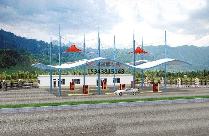 巢湖市膜結構雨棚工程設計施工案例 　　