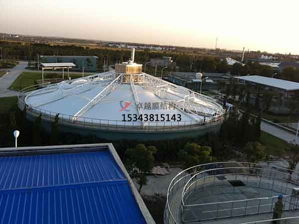 十堰市污水池反封閉罩棚設(shè)計(jì)施工、案例圖片 ?