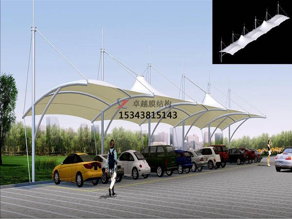 項城<font color='red'>膜結(jié)構停車棚</font>【生產(chǎn)銷售】遮陽棚雨棚