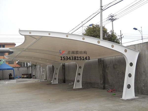 江永膜結(jié)構停車棚【充電站雨棚】設計安裝