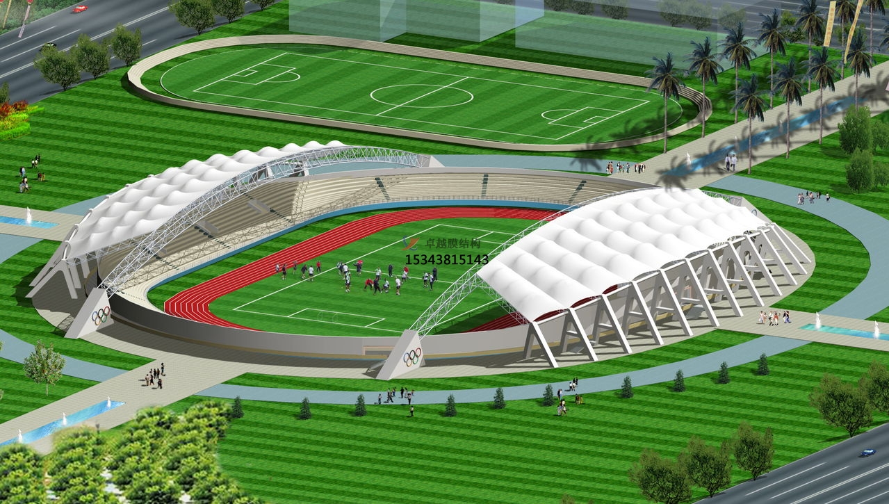 郴州市體育場看臺頂棚/運(yùn)動(dòng)場主席臺/風(fēng)雨操場雨棚生產(chǎn)廠家