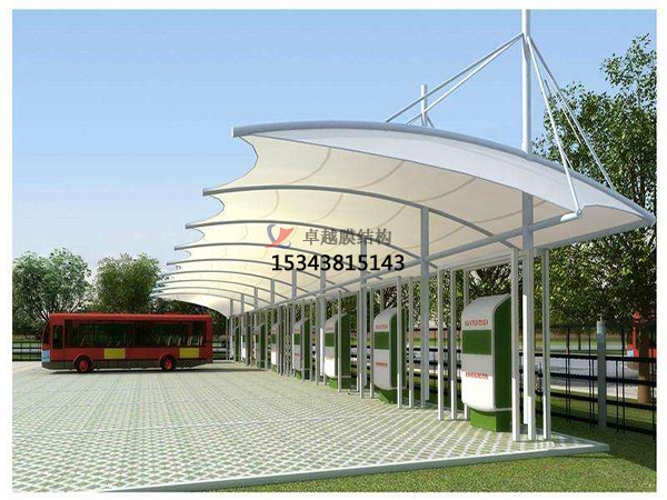 嘉興充電站雨棚施工