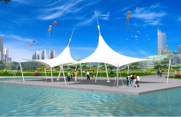 上海張拉膜遮陽棚生產(chǎn)廠家設(shè)計施工【上海財經(jīng)大學張拉膜遮陽棚】等項目