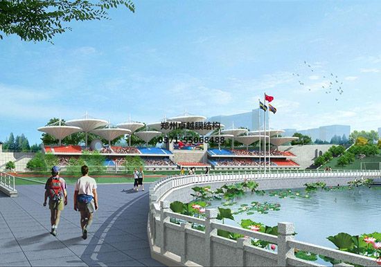 黃岡張拉膜景觀/看臺(tái)遮陽棚專業(yè)廠家【質(zhì)量保證】